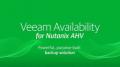 Veeam Availability for Nutanix